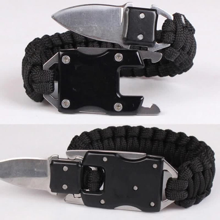 Outdoor Tactical Emergency Survival Hidden Knife Bracelet - image 10