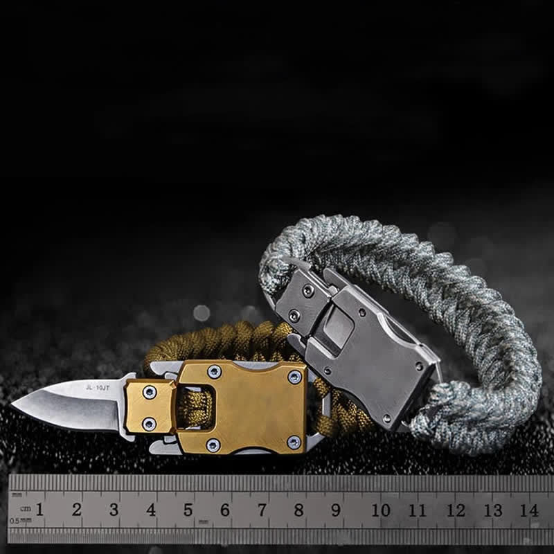Outdoor Tactical Emergency Survival Hidden Knife Bracelet - image 0
