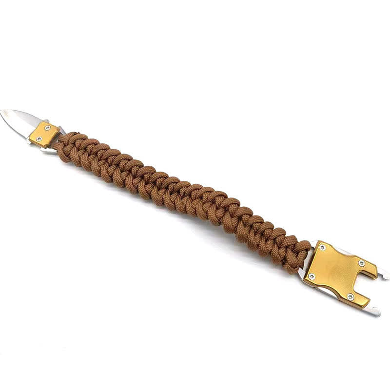 Outdoor Tactical Emergency Survival Hidden Knife Bracelet - image 3