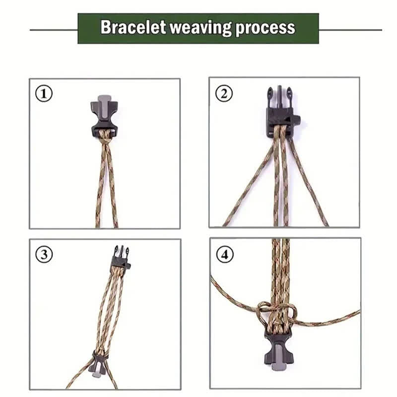 Outdoor Tactical Emergency Survival Hidden Knife Bracelet - image 6