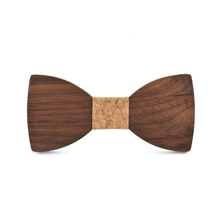 Custom Name Men's Engraved Wedding Wooden Bow Tie - Black Walnut - Style #7 - image 11
