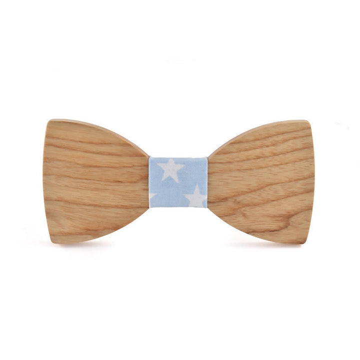 Custom Name Men's Engraved Wedding Wooden Bow Tie - White Ash Wood - Style #7 - image 24