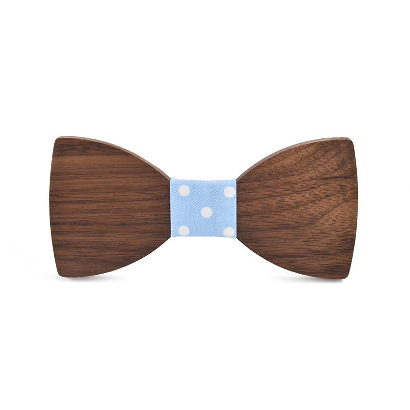 Custom Name Men's Engraved Wedding Wooden Bow Tie - Black Walnut - Style #4 - image 8