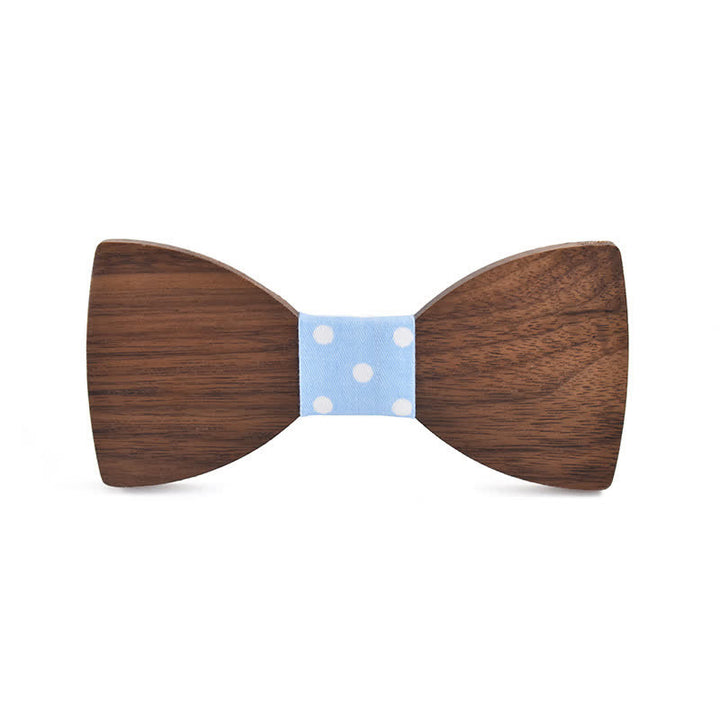 Custom Name Men's Engraved Wedding Wooden Bow Tie - Black Walnut - Style #4 - image 9