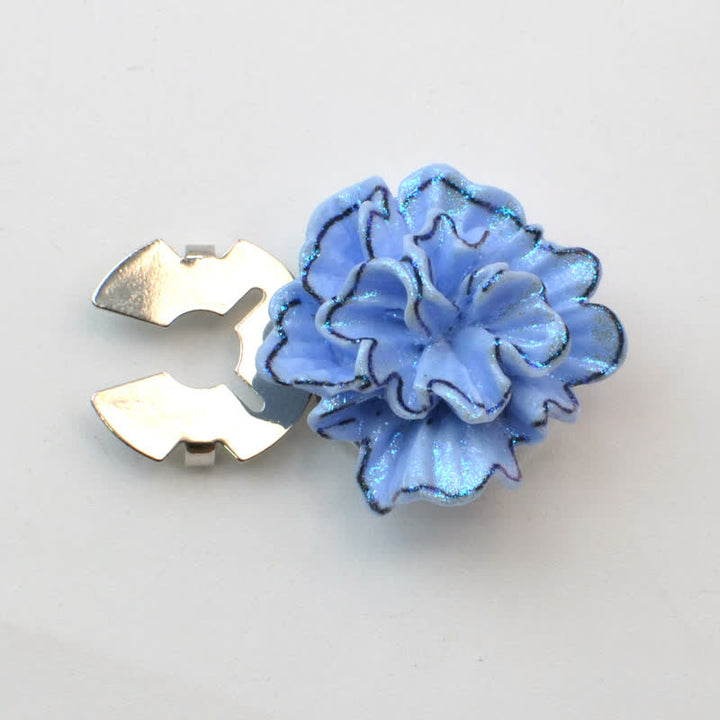 1 Pair Mini Pearls Owl Snap-On Shirt Button Covers - image 2