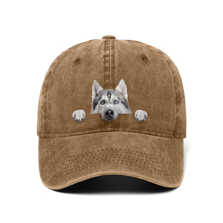 Husky Dog Lover Adjustable Baseball Cap