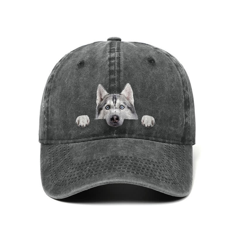 Husky Dog Lover Adjustable Baseball Cap