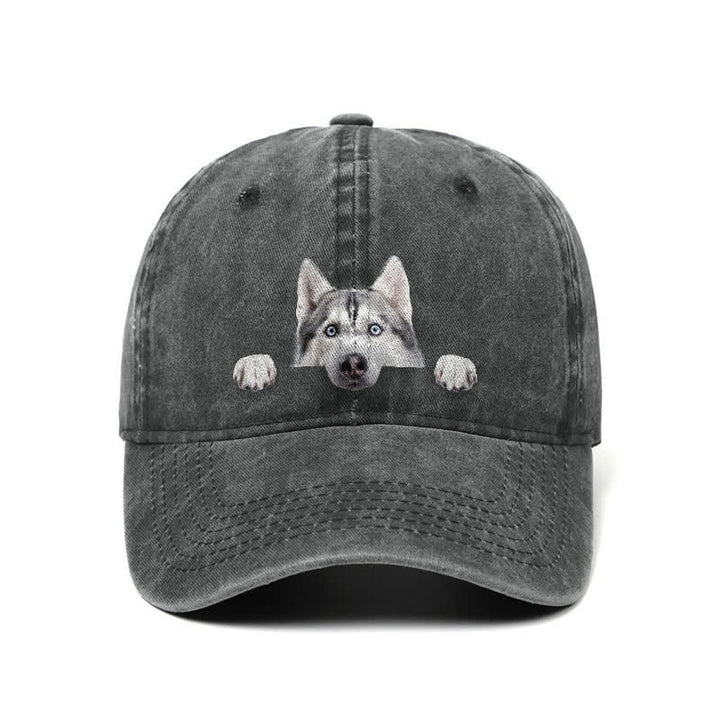 Husky Dog Lover Adjustable Baseball Cap