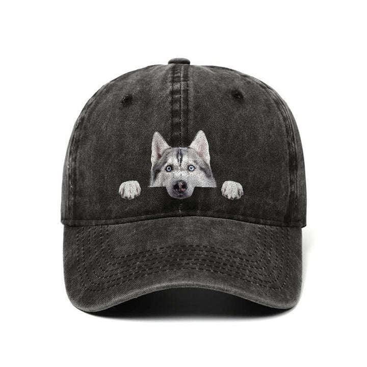 Husky Dog Lover Adjustable Baseball Cap