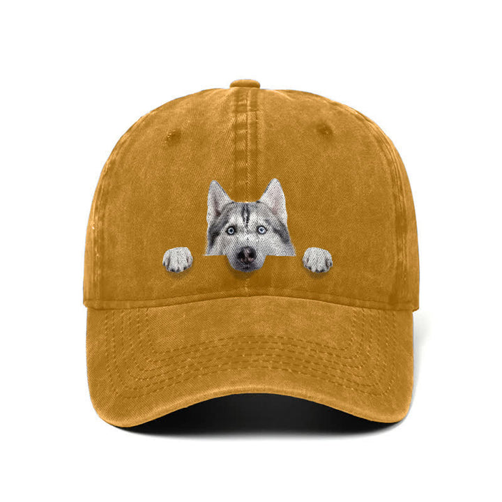 Husky Dog Lover Adjustable Baseball Cap