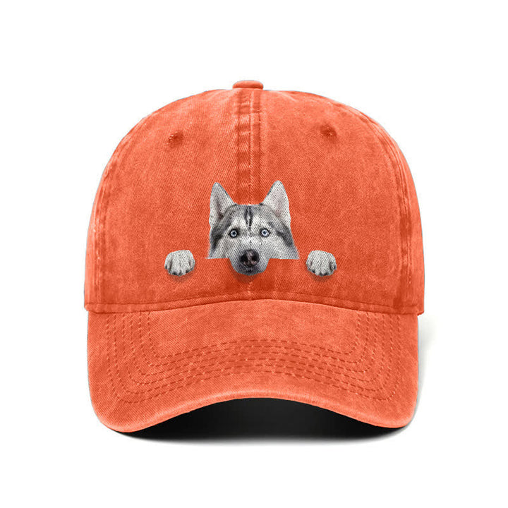 Husky Dog Lover Adjustable Baseball Cap