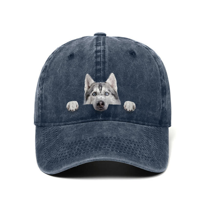 Husky Dog Lover Adjustable Baseball Cap