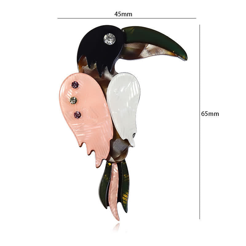 Cartoon Woodpecker Bird Handmade Acrylic Brooch - image 5