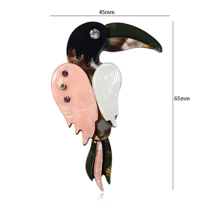 Cartoon Woodpecker Bird Handmade Acrylic Brooch - image 5