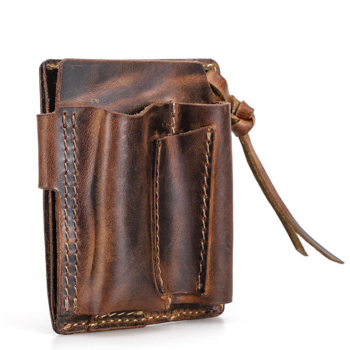 Custom Name EDC Wallet Pocket Organizer Leather Belt Bag - image 12