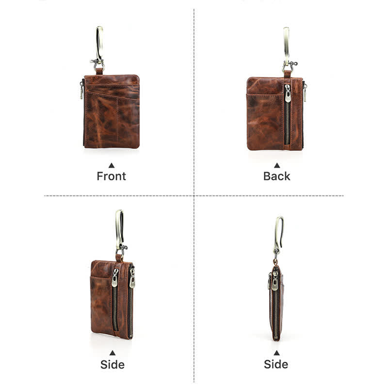 Functional Leather Tool Bag With Large Hook Buckle - image 11