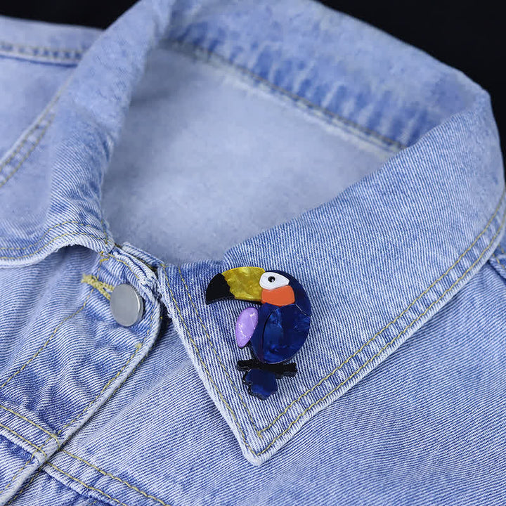Big-Billed Bird Cartoon Handmade Acrylic Brooch - image 4