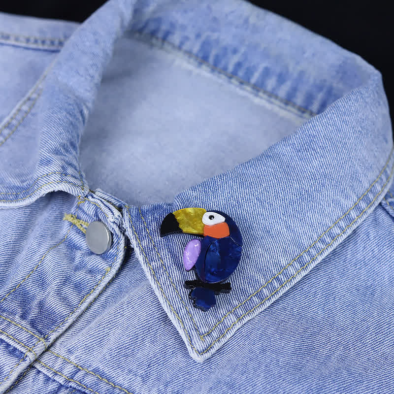 Big-Billed Bird Cartoon Handmade Acrylic Brooch - image 4
