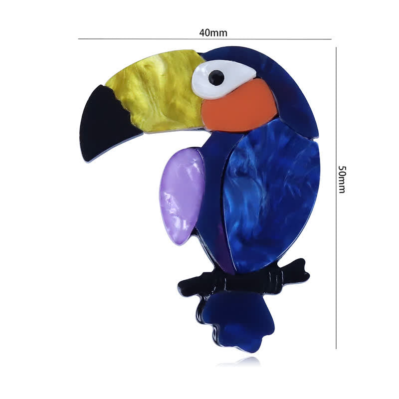 Big-Billed Bird Cartoon Handmade Acrylic Brooch - image 5