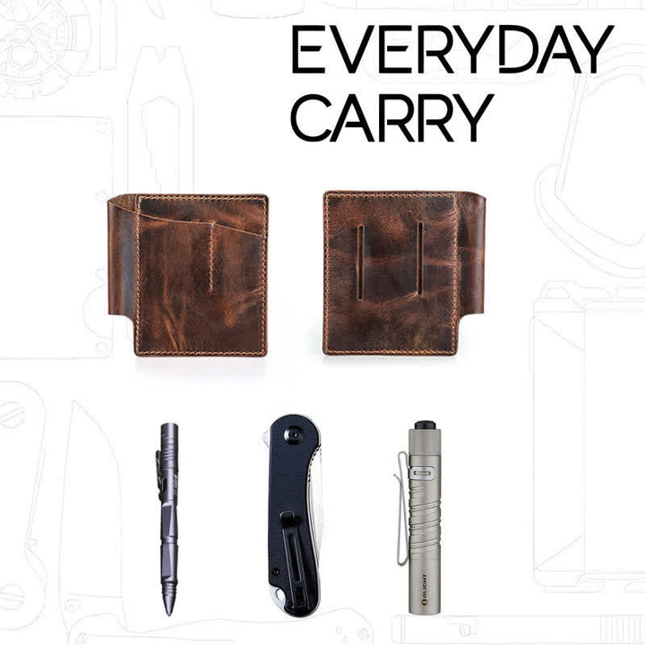 Retro Leather EDC Pocket Organizer Belt Bag - image 5