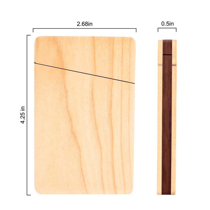 Custom Engraved Name Business Wooden Card Case - image 11