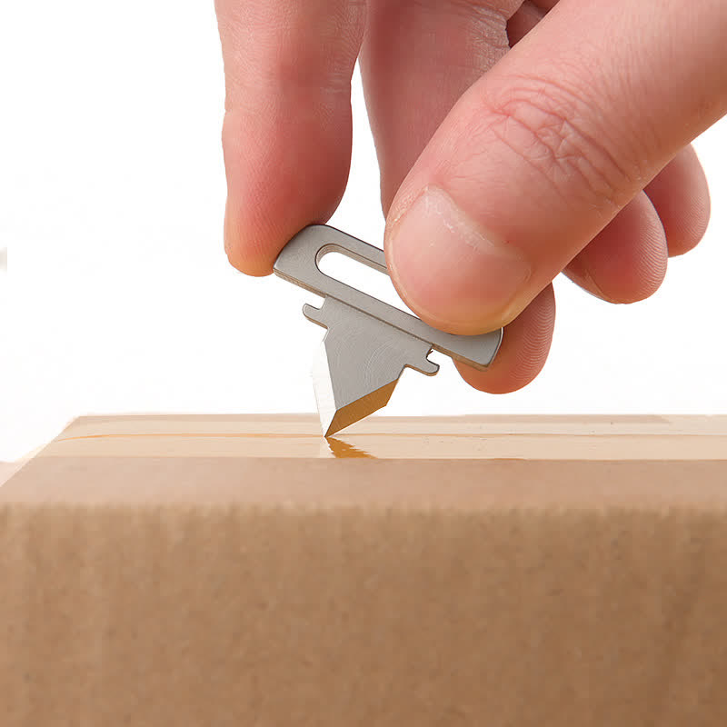 Multi-functional  Carabiner Keychain Clip With Knife - image 5