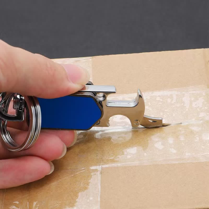Multifunction 360 Degree Rotatable Keychain With Knife - image 1