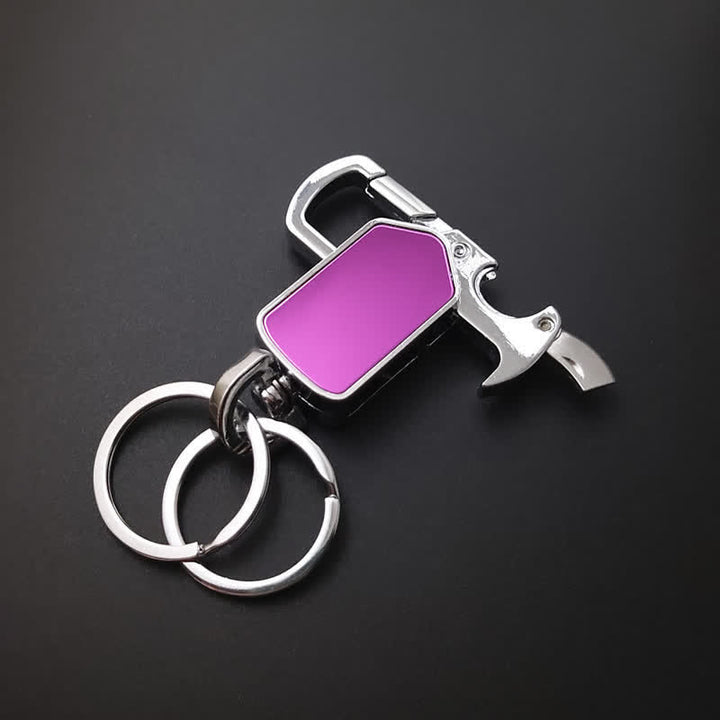 Multifunction 360 Degree Rotatable Keychain With Knife - image 1