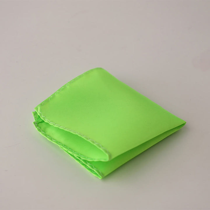 Men's Simple Solid Color Wedding Party Pocket Square - Chartreuse - image 39
