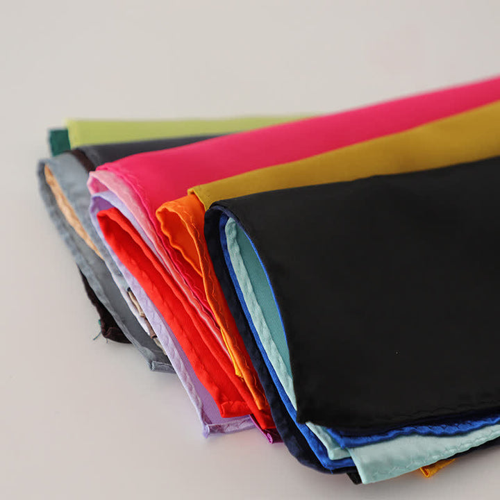 Men's Simple Solid Color Wedding Party Pocket Square - image 3