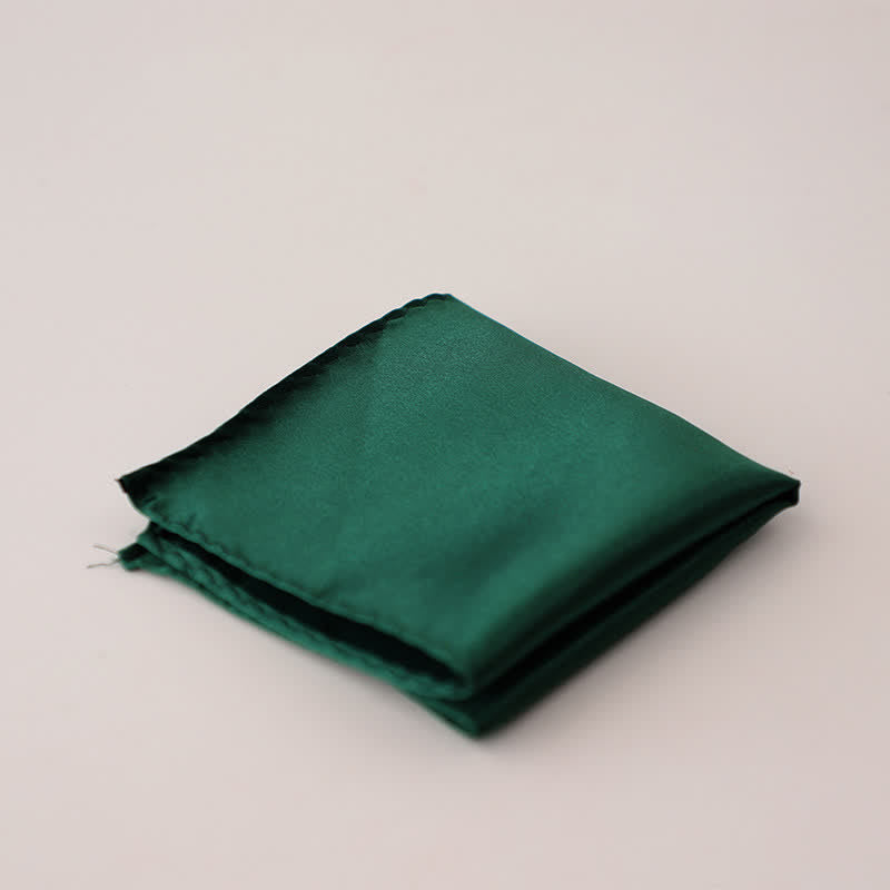 Men's Simple Solid Color Wedding Party Pocket Square - image 3