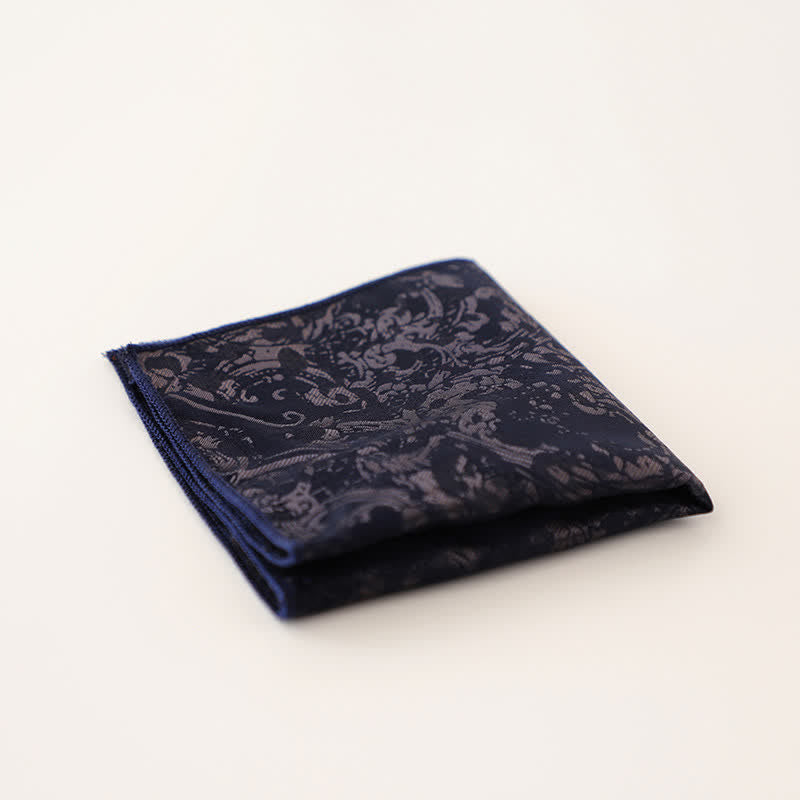 Men's Vintage Multiple Pattern Gentleman Pocket Square - Style #15 - image 19