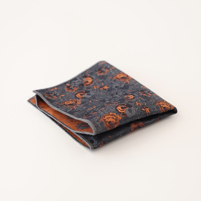 Men's Vintage Multiple Pattern Gentleman Pocket Square - Style #4 - image 8