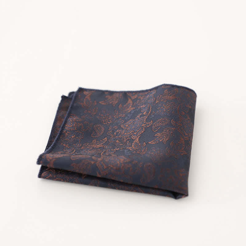 Men's Vintage Multiple Pattern Gentleman Pocket Square - Style #19 - image 23