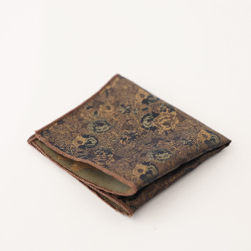 Men's Vintage Multiple Pattern Gentleman Pocket Square - Style #5 - image 8