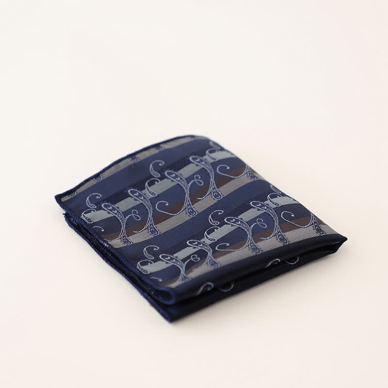 Men's Vintage Multiple Pattern Gentleman Pocket Square - Style #2 - image 5