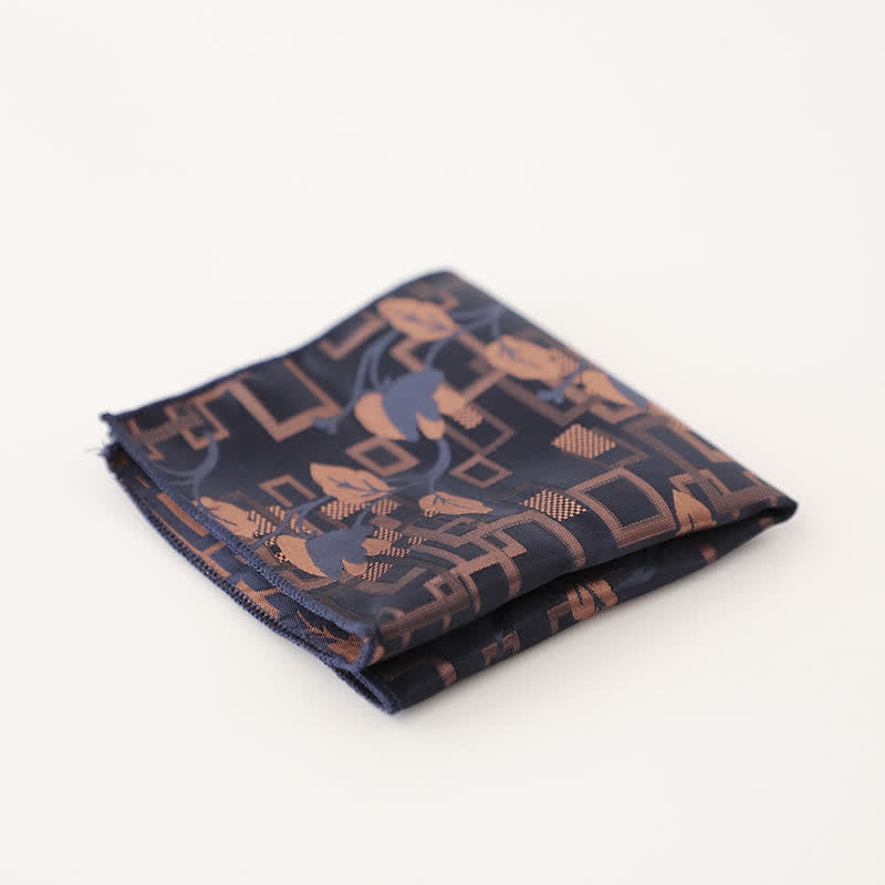 Men's Vintage Multiple Pattern Gentleman Pocket Square - Style #21 - image 25