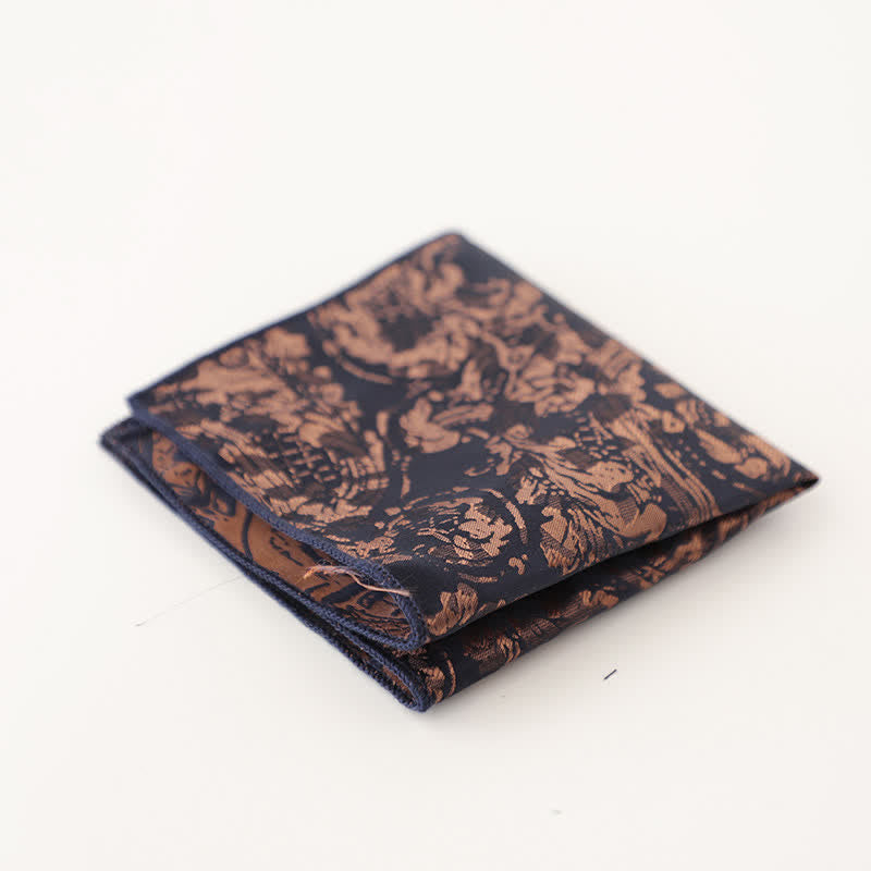 Men's Vintage Multiple Pattern Gentleman Pocket Square - Style #16 - image 19
