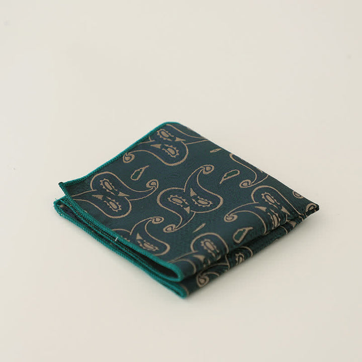 Men's Vintage Multiple Pattern Gentleman Pocket Square - Style #11 - image 14