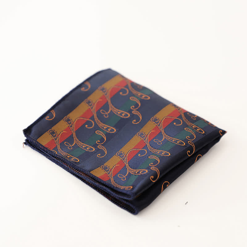 Men's Vintage Multiple Pattern Gentleman Pocket Square - Style #1 - image 2