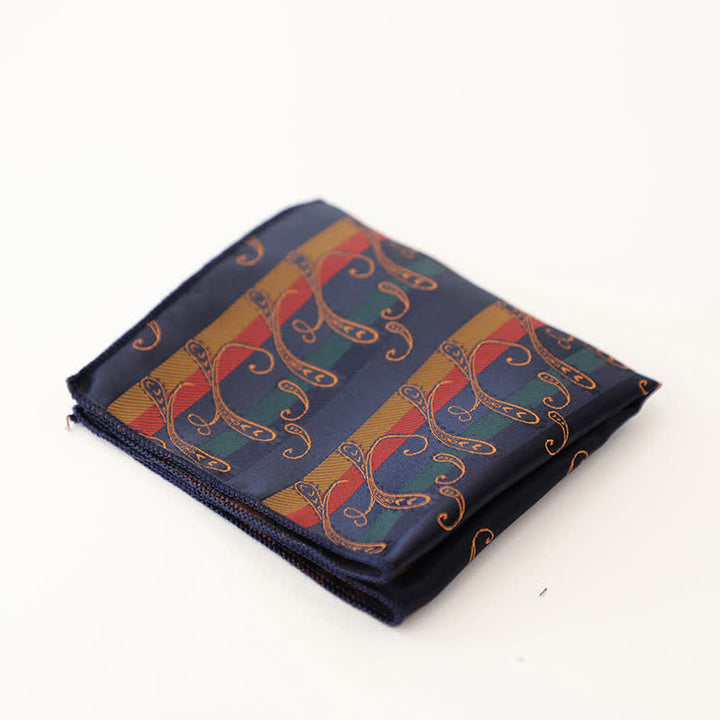Men's Vintage Multiple Pattern Gentleman Pocket Square - Style #1 - image 2