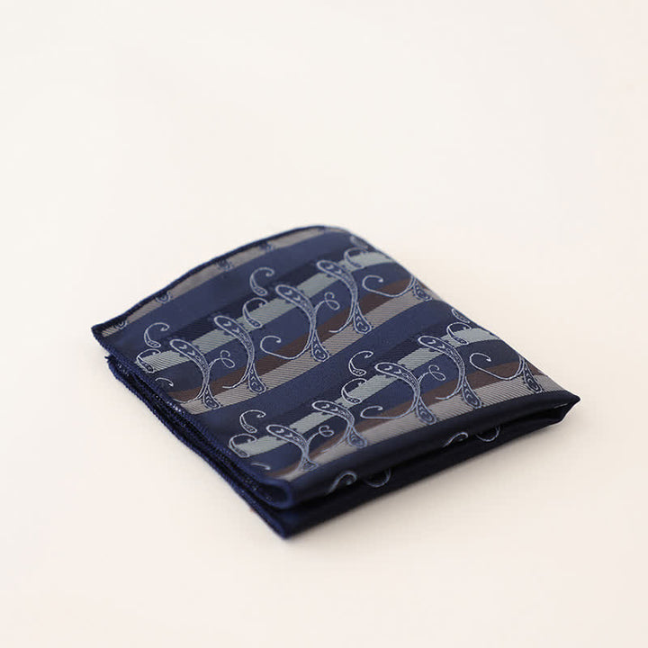 Men's Vintage Multiple Pattern Gentleman Pocket Square - Style #2 - image 6