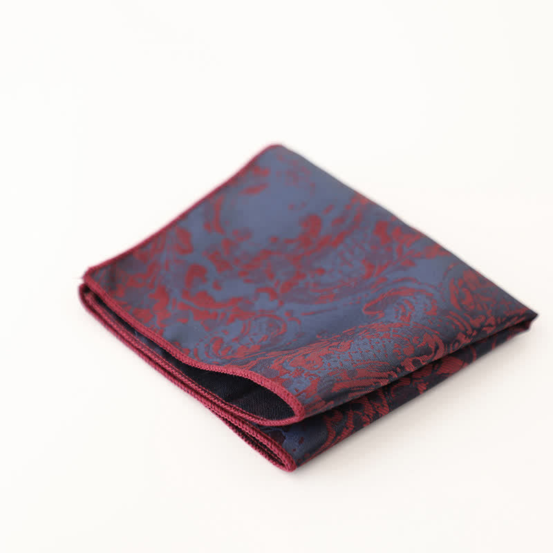 Men's Vintage Multiple Pattern Gentleman Pocket Square - Style #17 - image 20
