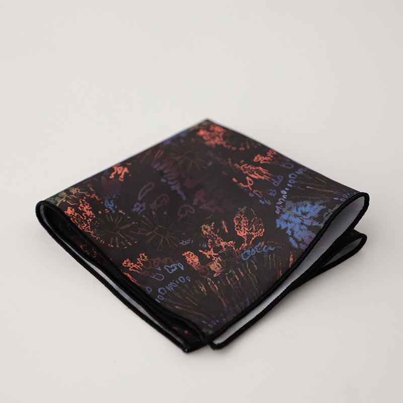 Men's Fancy Geometry Flower Pattern Business Pocket Square - Style #13 - image 16