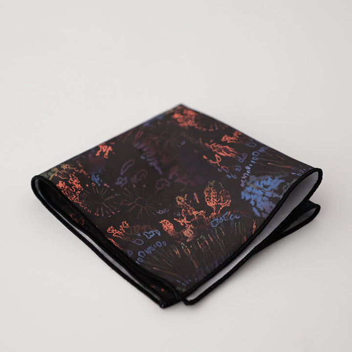 Men's Fancy Geometry Flower Pattern Business Pocket Square - Style #13 - image 16