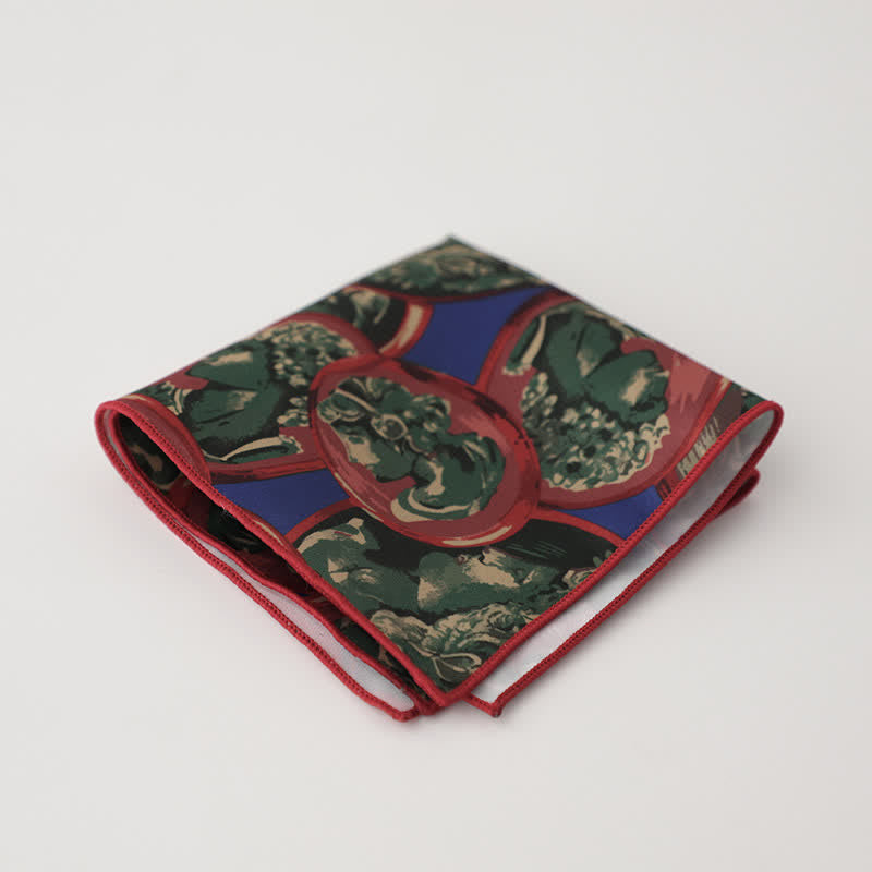 Men's Fancy Geometry Flower Pattern Business Pocket Square - Style #16 - image 19