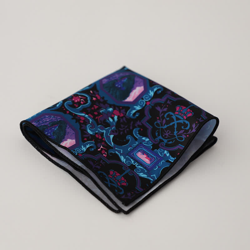 Men's Fancy Geometry Flower Pattern Business Pocket Square - Style #10 - image 12