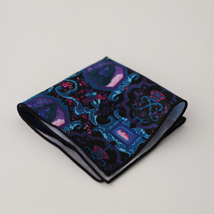 Men's Fancy Geometry Flower Pattern Business Pocket Square - Style #10 - image 12