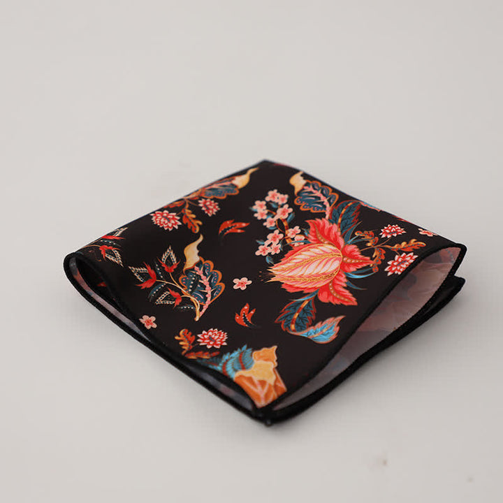 Men's Fancy Geometry Flower Pattern Business Pocket Square - Style #12 - image 14