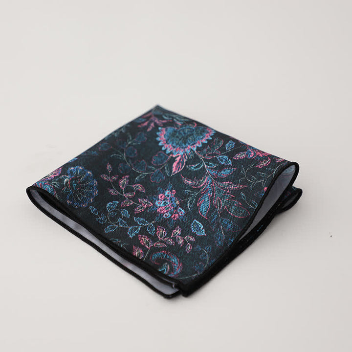 Men's Fancy Geometry Flower Pattern Business Pocket Square - Style #20 - image 22